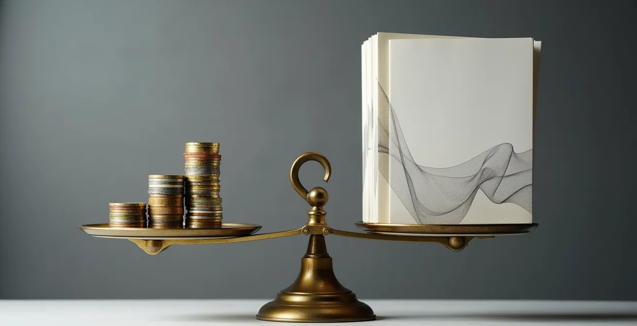 Graphique en barres comparant les coûts d'assurance avec et sans garantie chômage