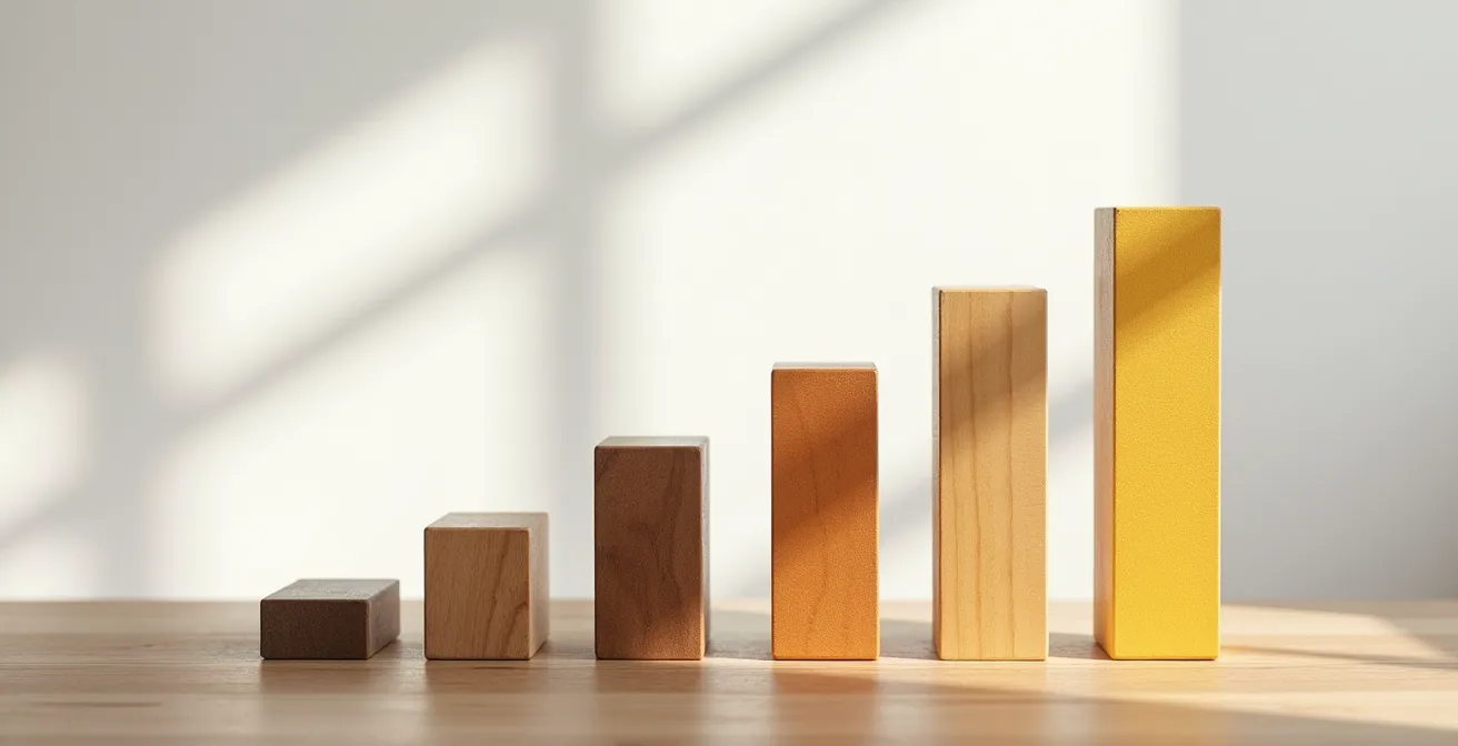 Chronologie visuelle des paliers de couverture prévoyance sur 3 ans